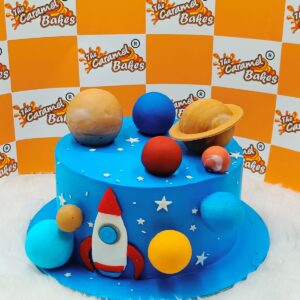 Space Astronaut Theme Cake