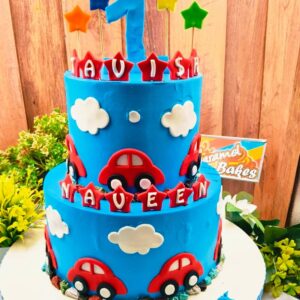 2Tier car theme cake8