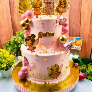 2Tier Girl Baby Cake10