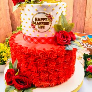 2Tier wedding cake12