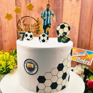 Foodball theme cake3