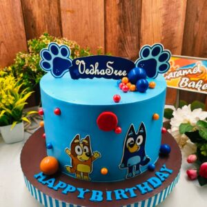 Bluey Theme Cake1