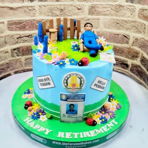 Happy Retirement theme cake1