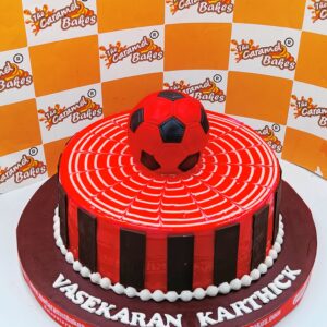 Foodball theme cake5