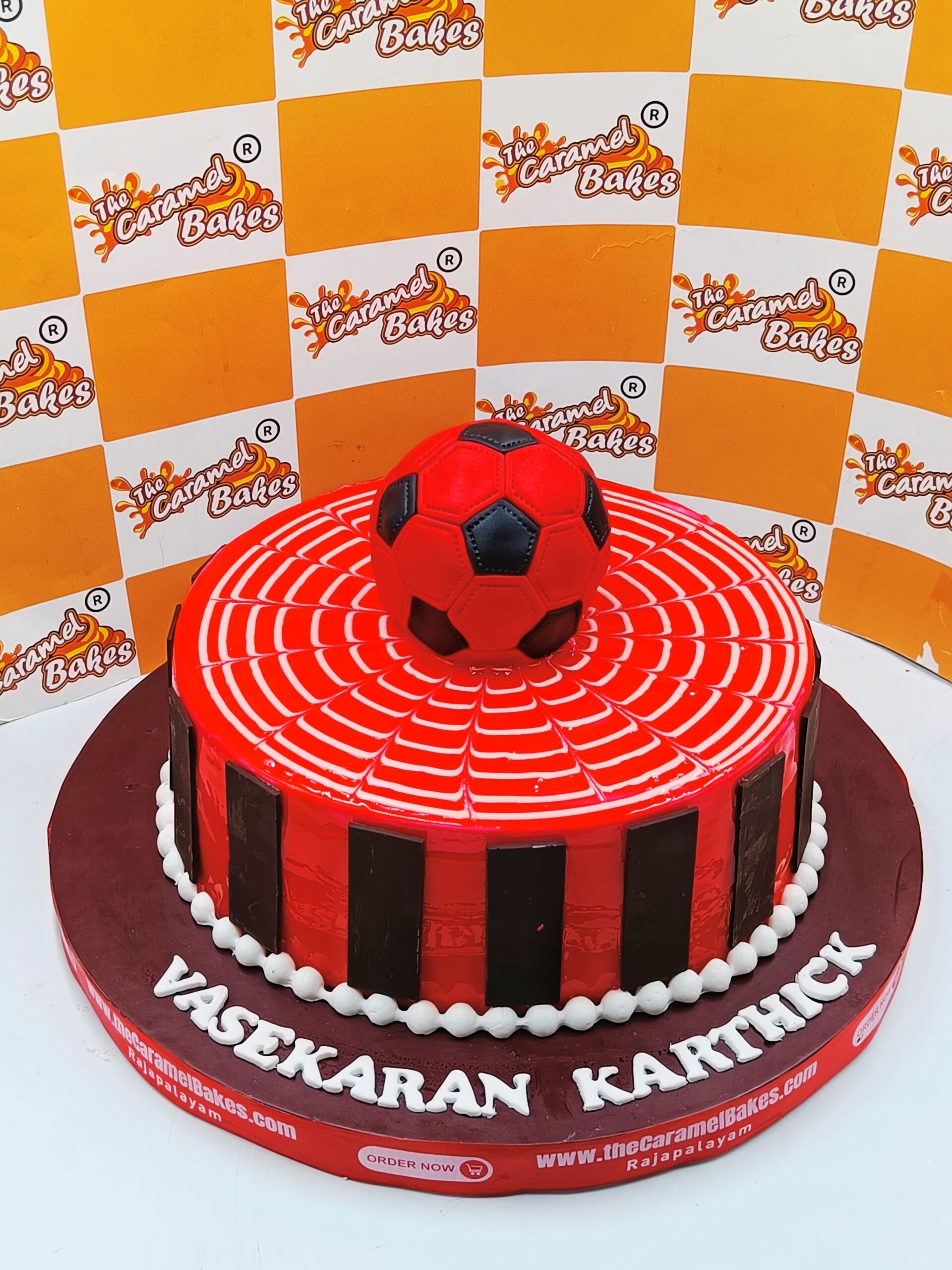 Foodball theme cake5