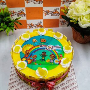 Mango Forest photo cake6