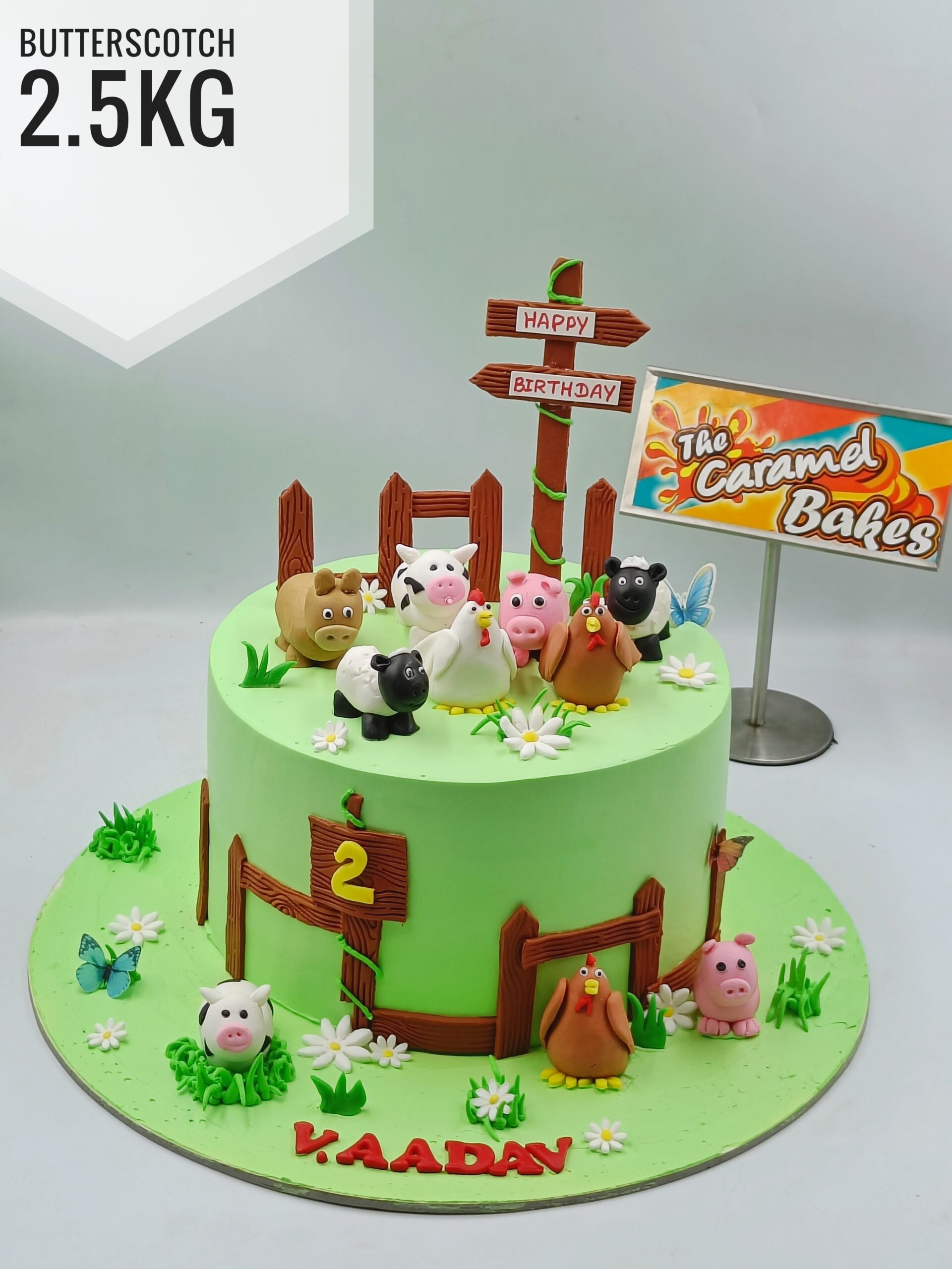 Farm Animal Theme cake5