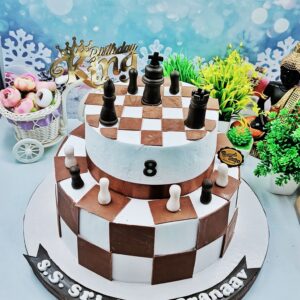 2Tier Chess Theme cake1