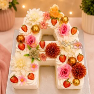 Letter A theme cake1