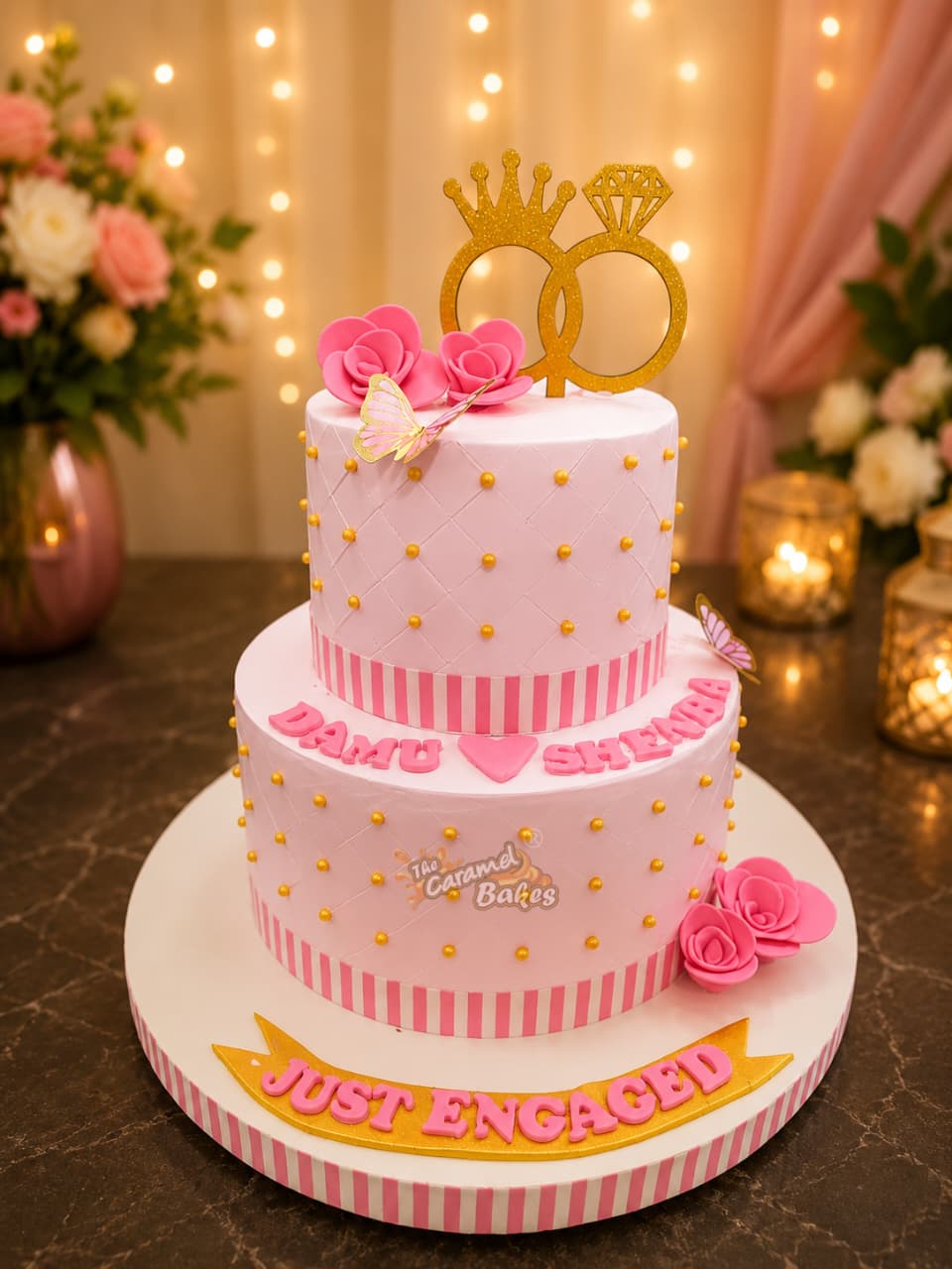 2Tier wedding cake13