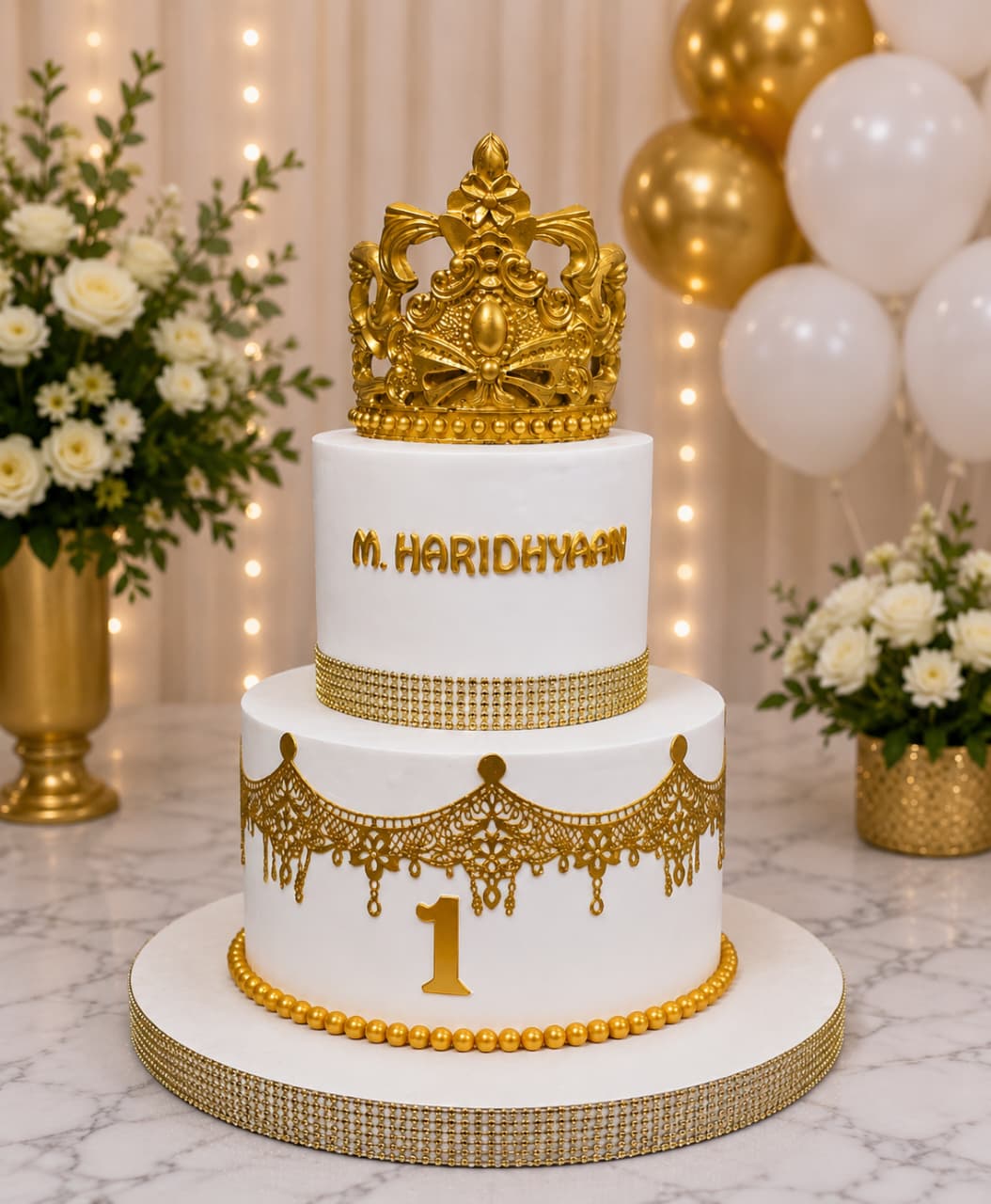 2Tier Crown Cake18