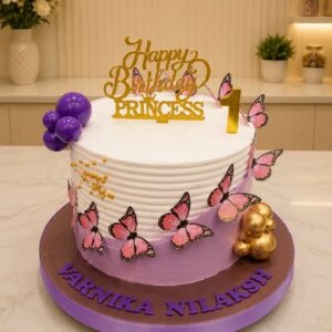 Butterfly theme cake10