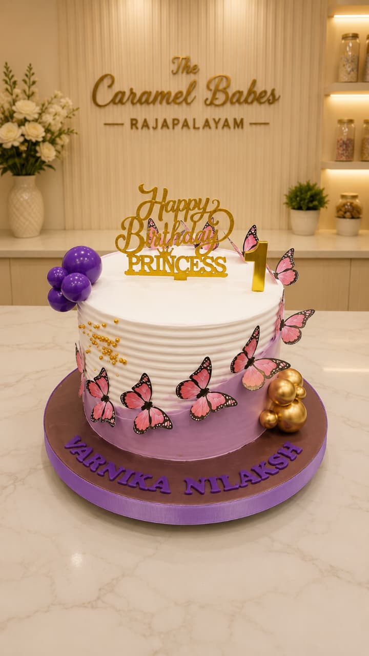 Butterfly theme cake10