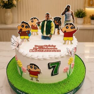 Shinchan theme cake6