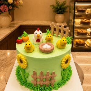 Farm theme cake6