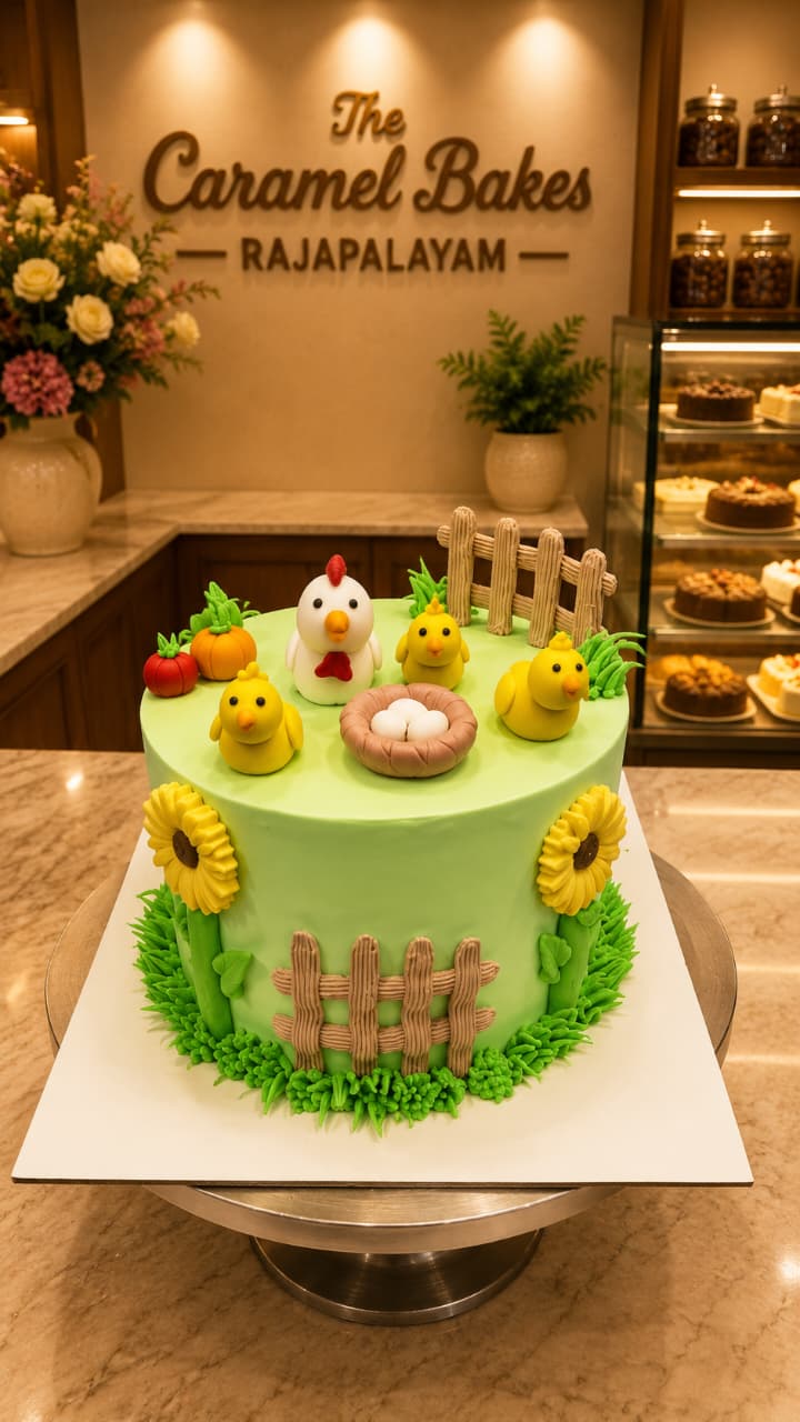 Farm theme cake6