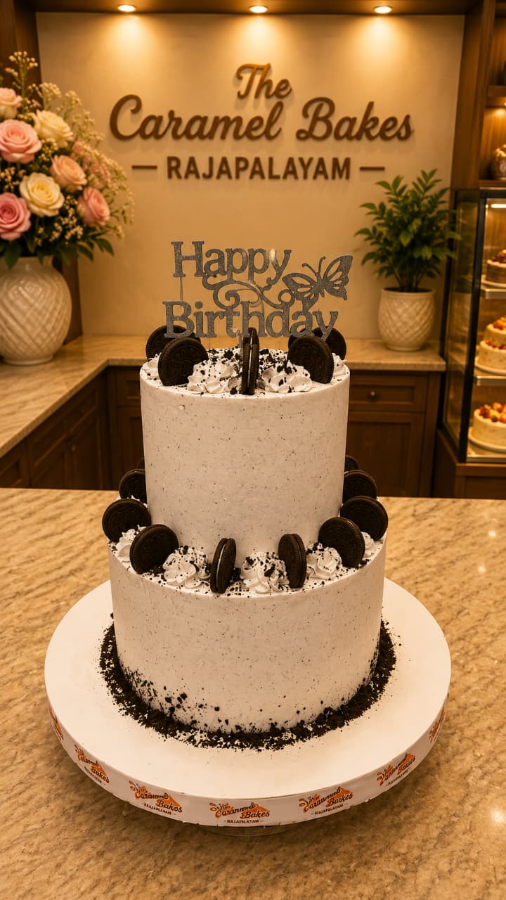 2 Tier Oreo cake1