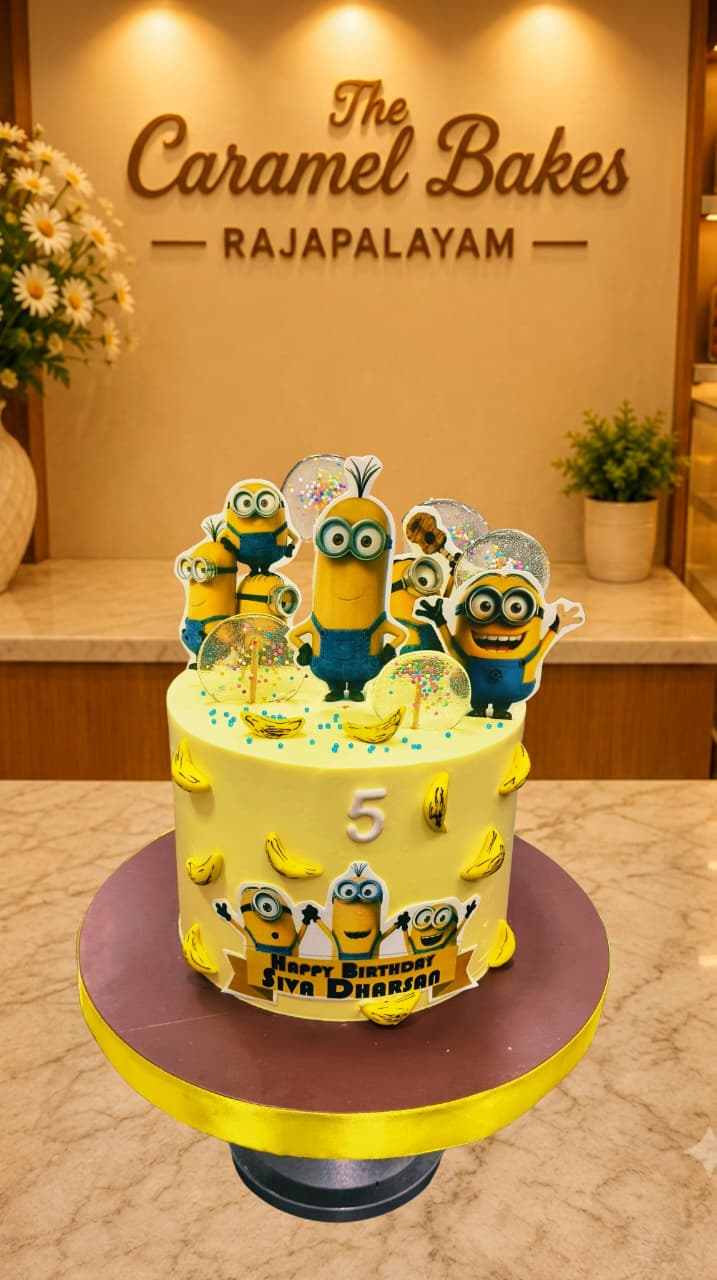 Minion Theme cake1
