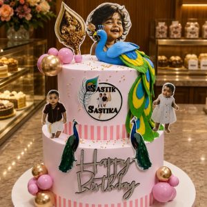 2Tier Little murugan theme cake8