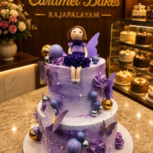 2Tier Girl Baby Cake12
