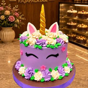 Unicorn theme cake12