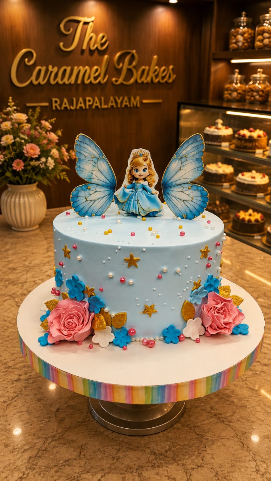 Girl baby theme cake17