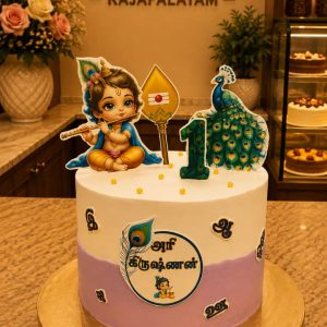 Little Krishnan Theme Cake4