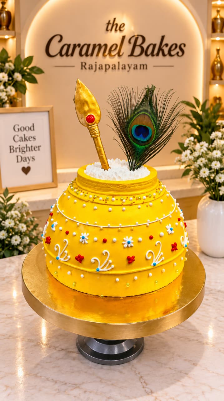 Little Murugan Golden pot Cake1