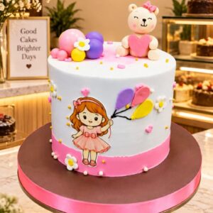 Floral Girl Baby cake32