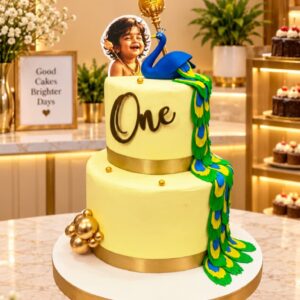 2Tier Murugan theme cake10