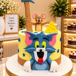 Tom and Jerry theme cake7