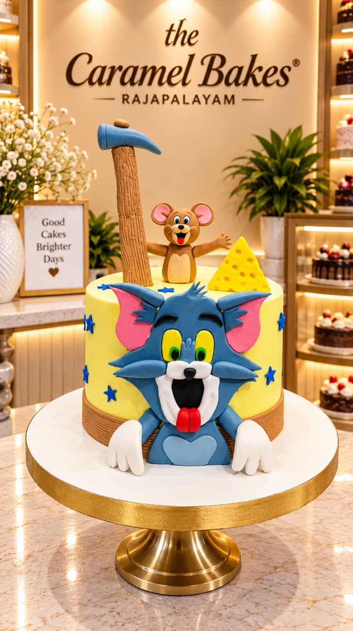 Tom and Jerry theme cake7