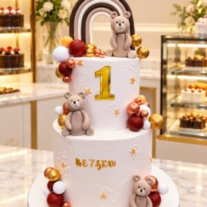 2Tier Teddy theme cake21