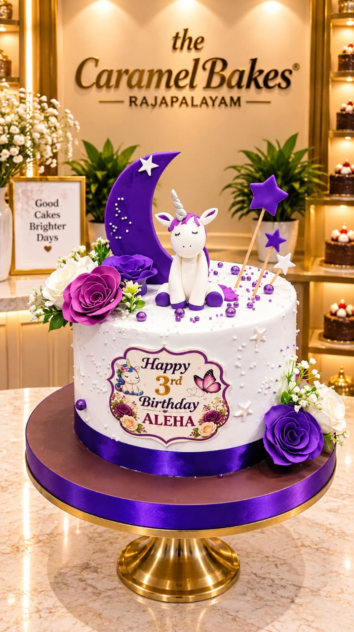 Unicorn theme cake15