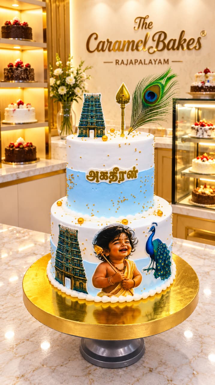 2Tier Murugan theme cake11
