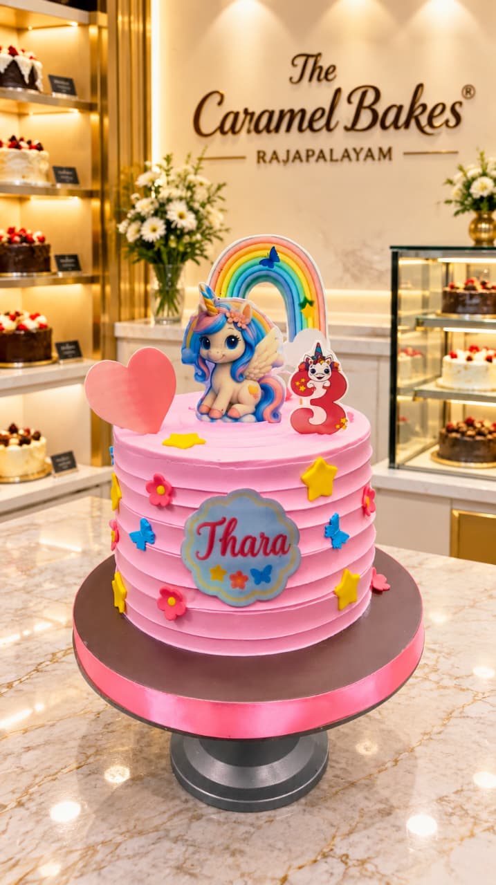 Unicorn theme cake13
