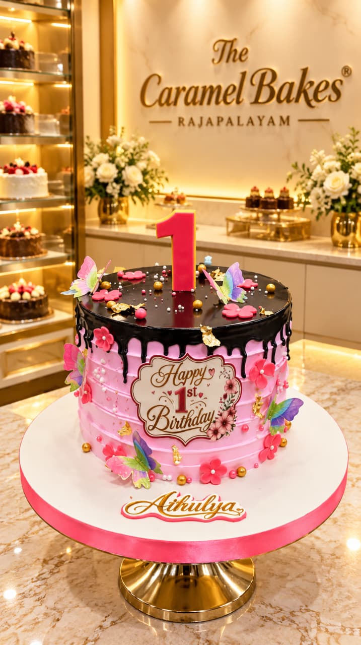 First Birthday butterfly Cake3
