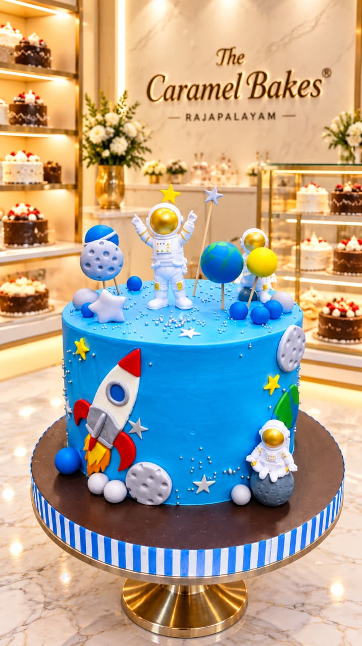 Space Astronaut Theme Cake7
