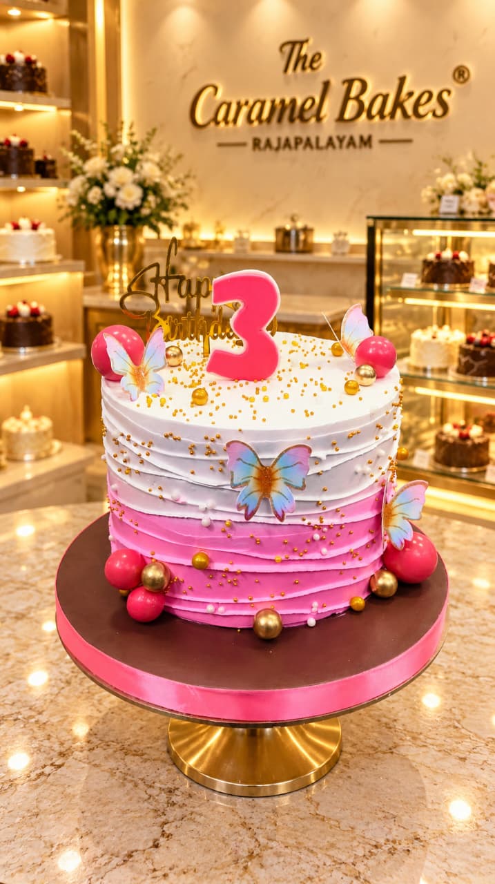First Birthday butterfly Cake2