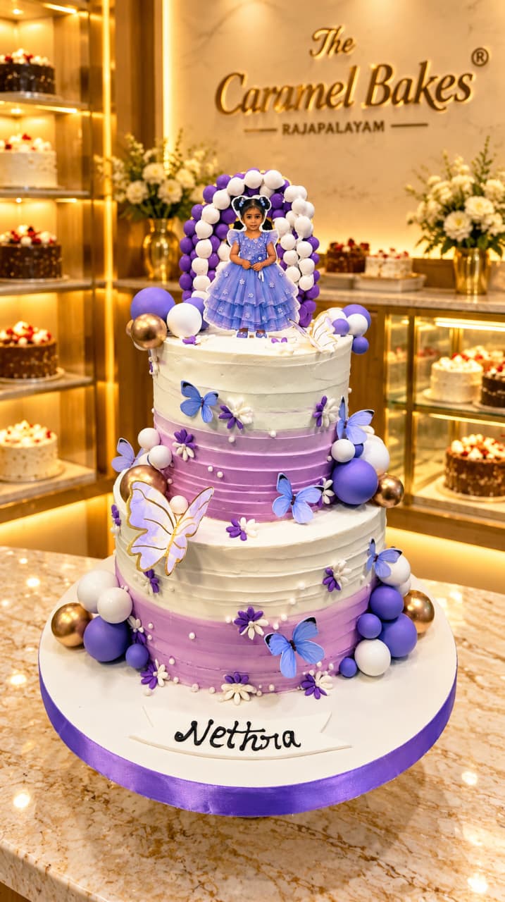 2Tier Girl baby Cake15