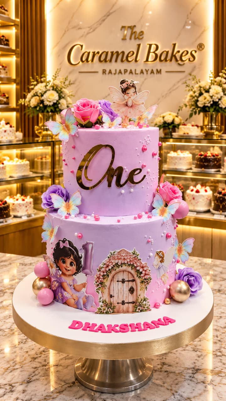 2Tier Girl baby Cake17