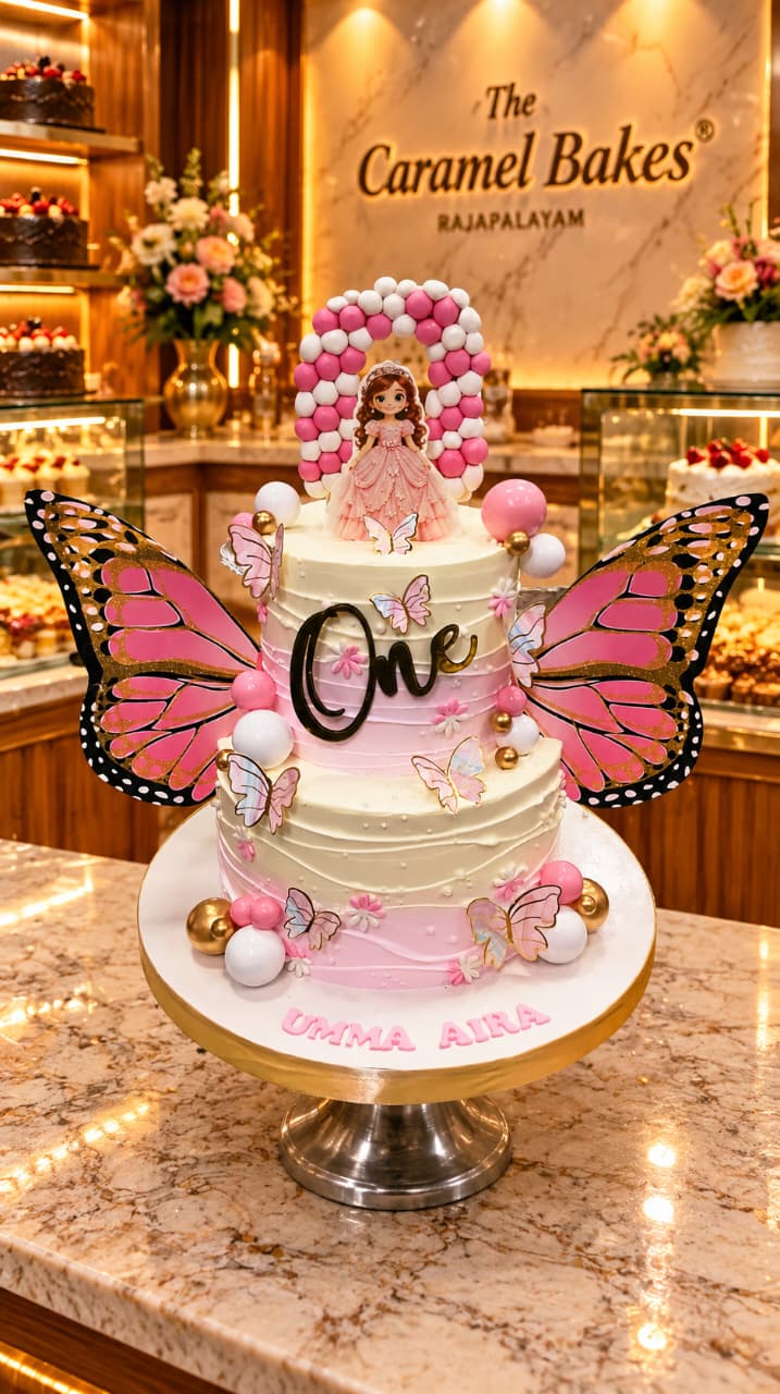 2Tier Girl baby Cake22
